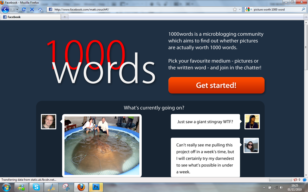 1000words - PHP Site