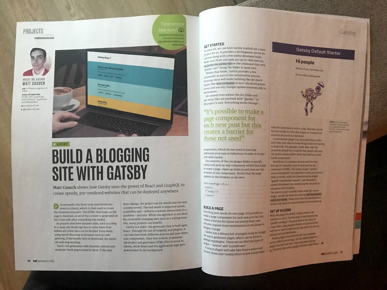 Create a static website with Gatsby