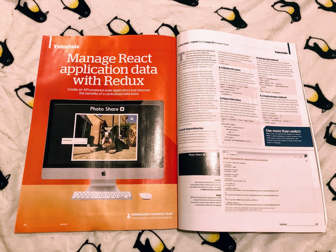 Manage React application data with Redux