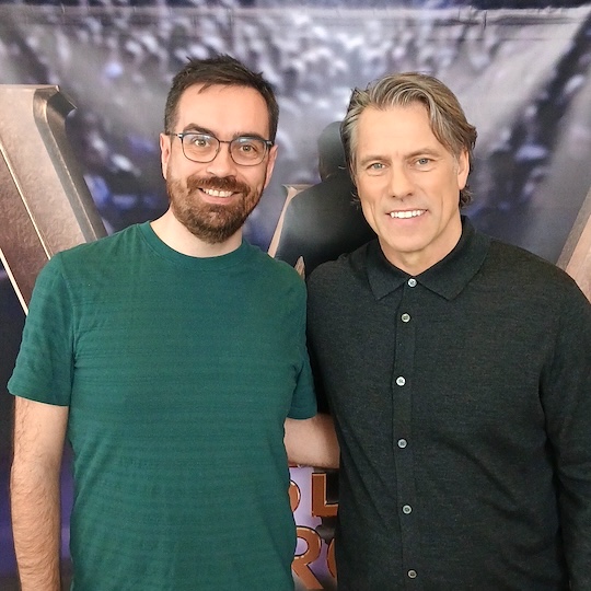 Matt with John Bishop just before the final episode